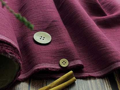100% softened linen-wine colour 205 g/m²