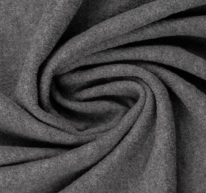 100% wool fabric-melange gray 385 g/m²
