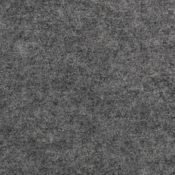 100% wool fabric, grey melange 385 g/m²