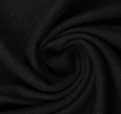 100% Wollstoff - schwarz 385 g/m²