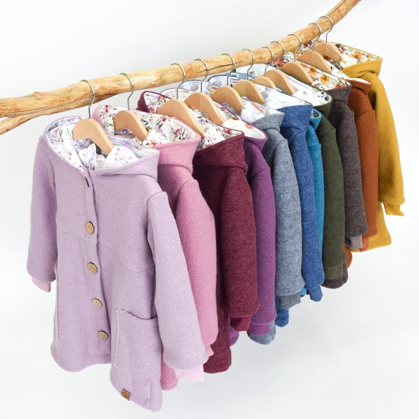 100% wool fabric - orange yellow 385 g/m²