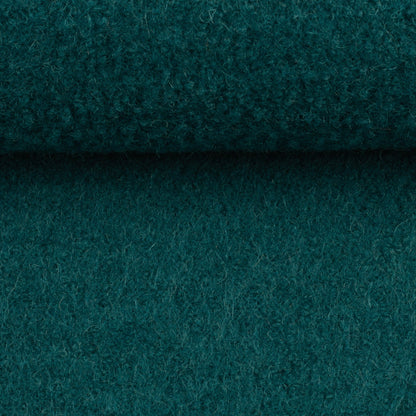 100 % Wollstoff in Petrol, 385 g/m²