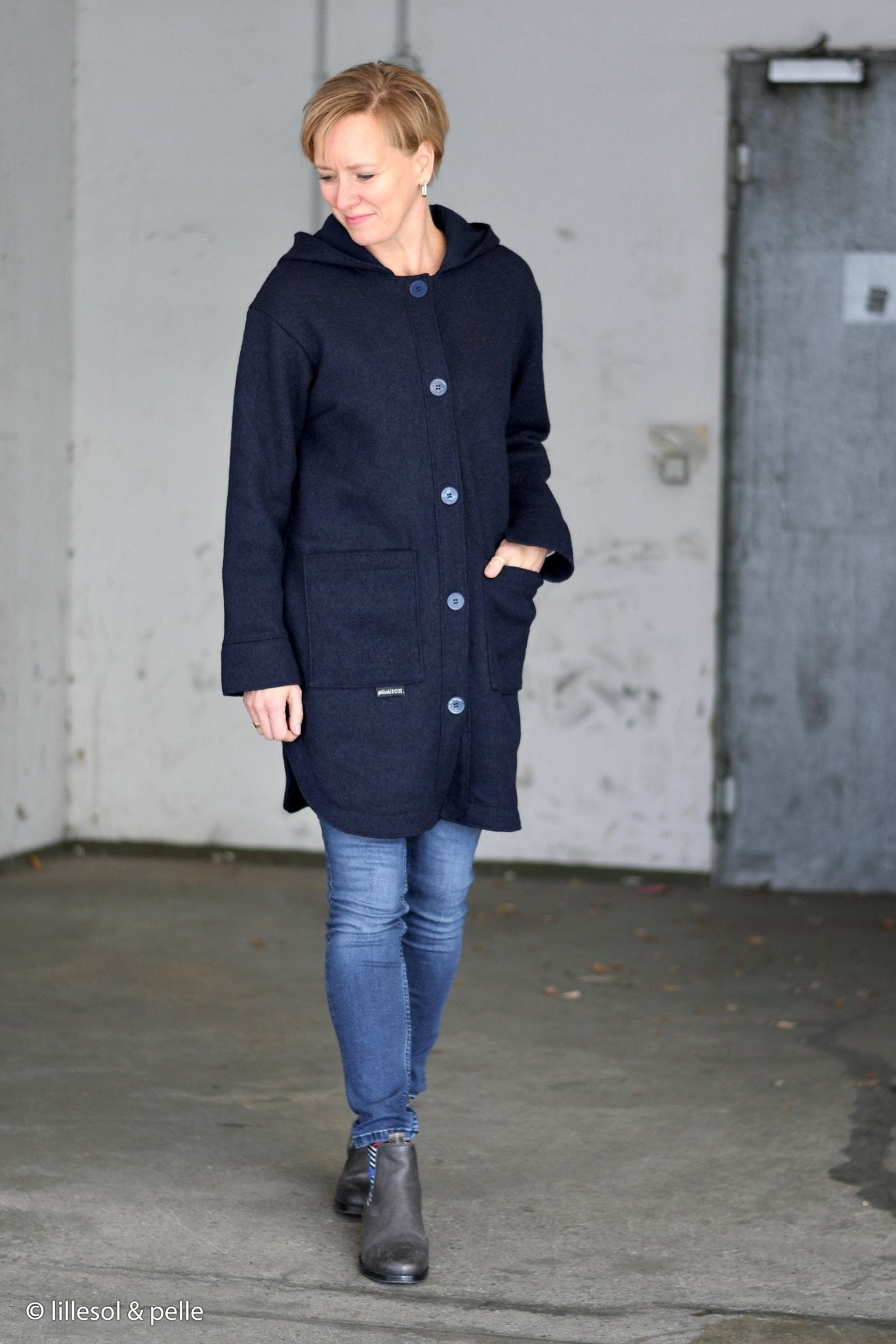 100 % Wollstoff - Petrol 385 g/m²