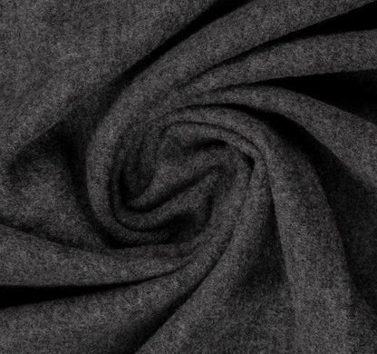 100% Wool fabric-dark grey 385 g/m²