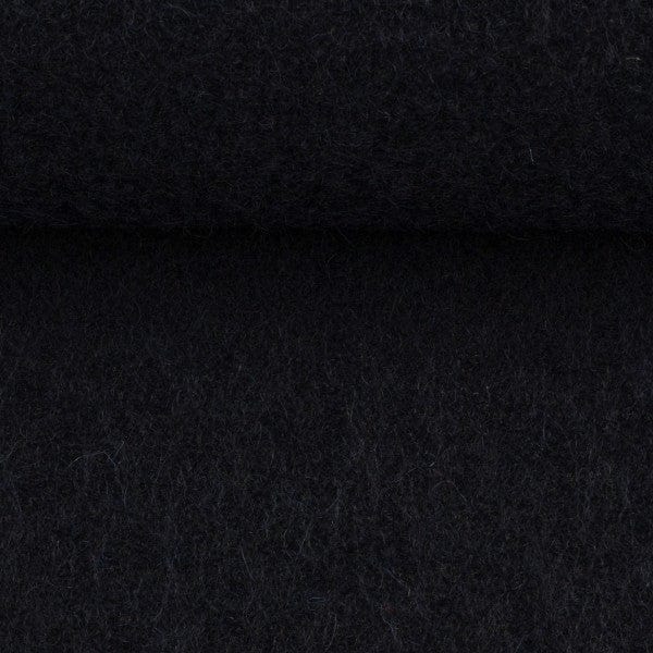 100% Wollstoff, dunkelblau, 385 g/m²