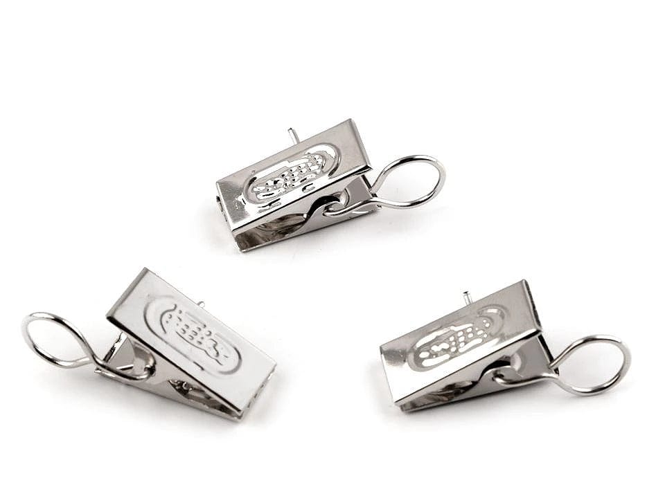 Gardinenklemmen (20er-Set) – silber