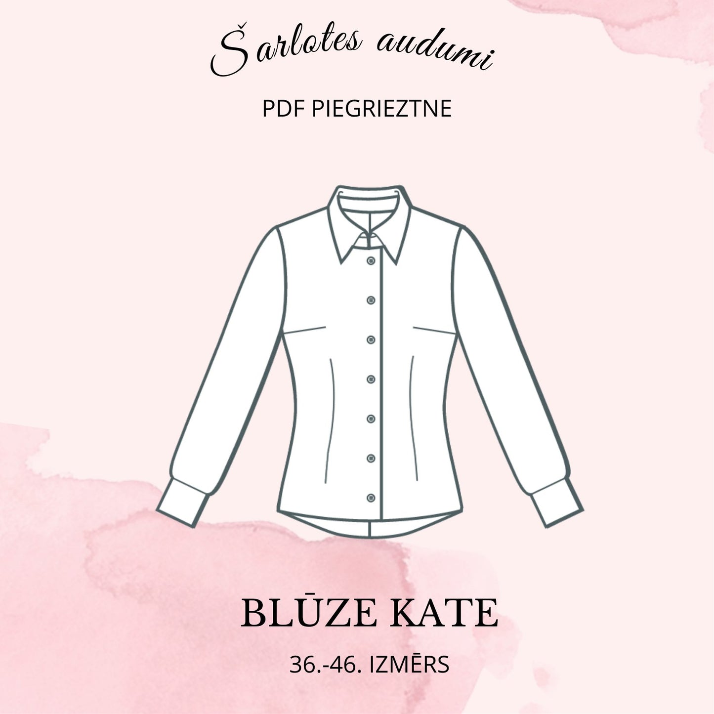 Digital blouse pattern Kate