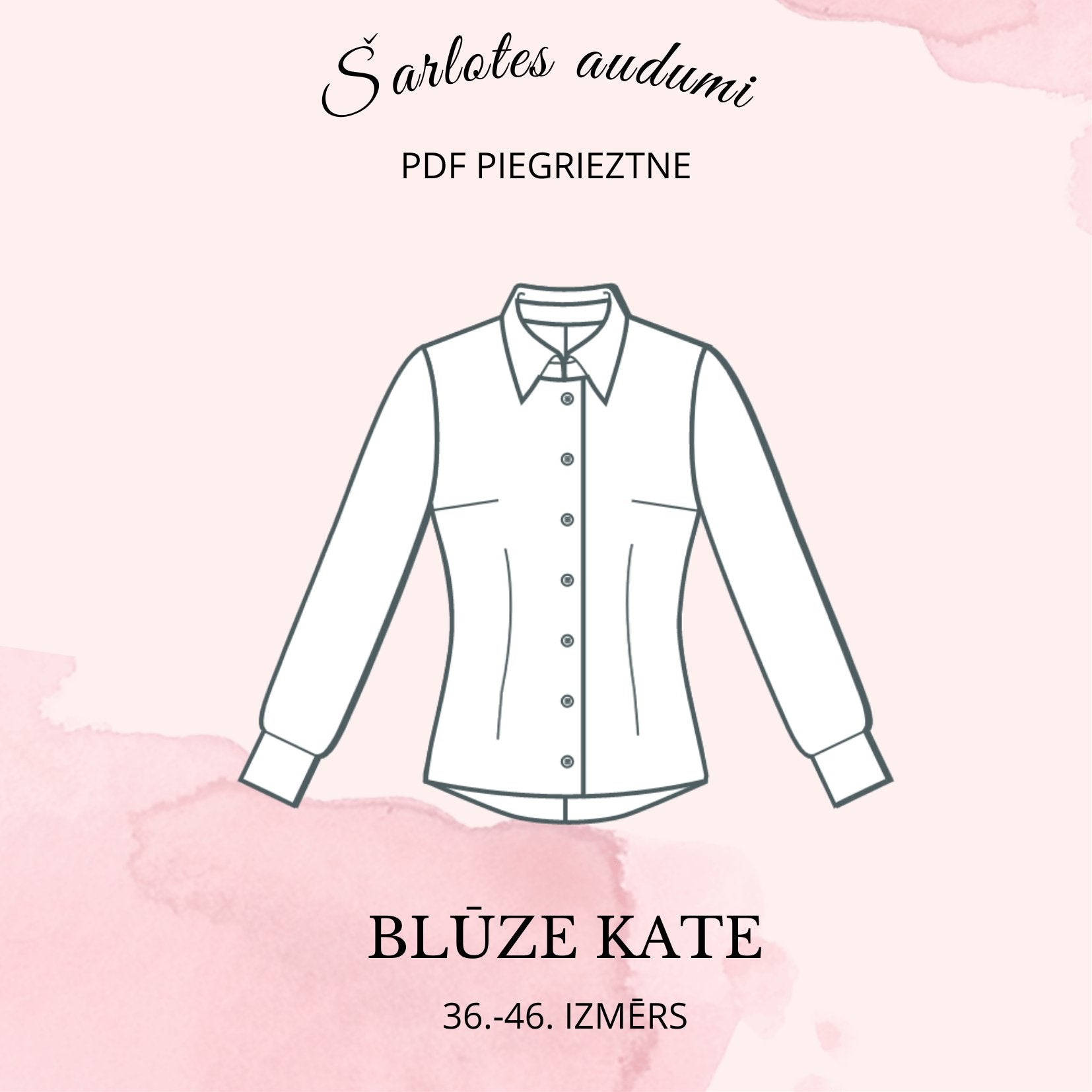 Digital blouse pattern Kate