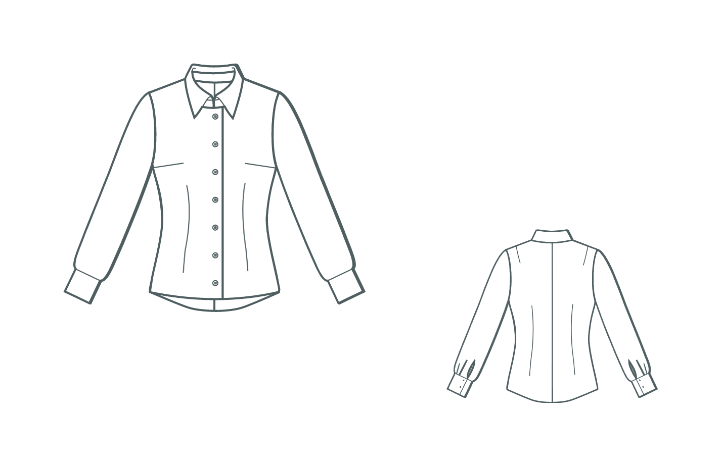 Digital sewing pattern blouse Kate