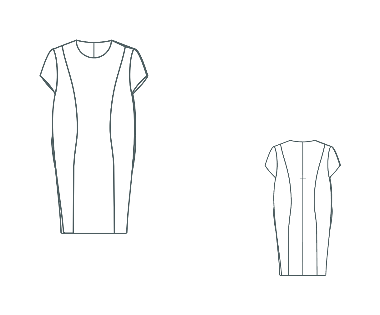 Digitales Kleid-Schnittmuster Aurēlija (Plusgröße)