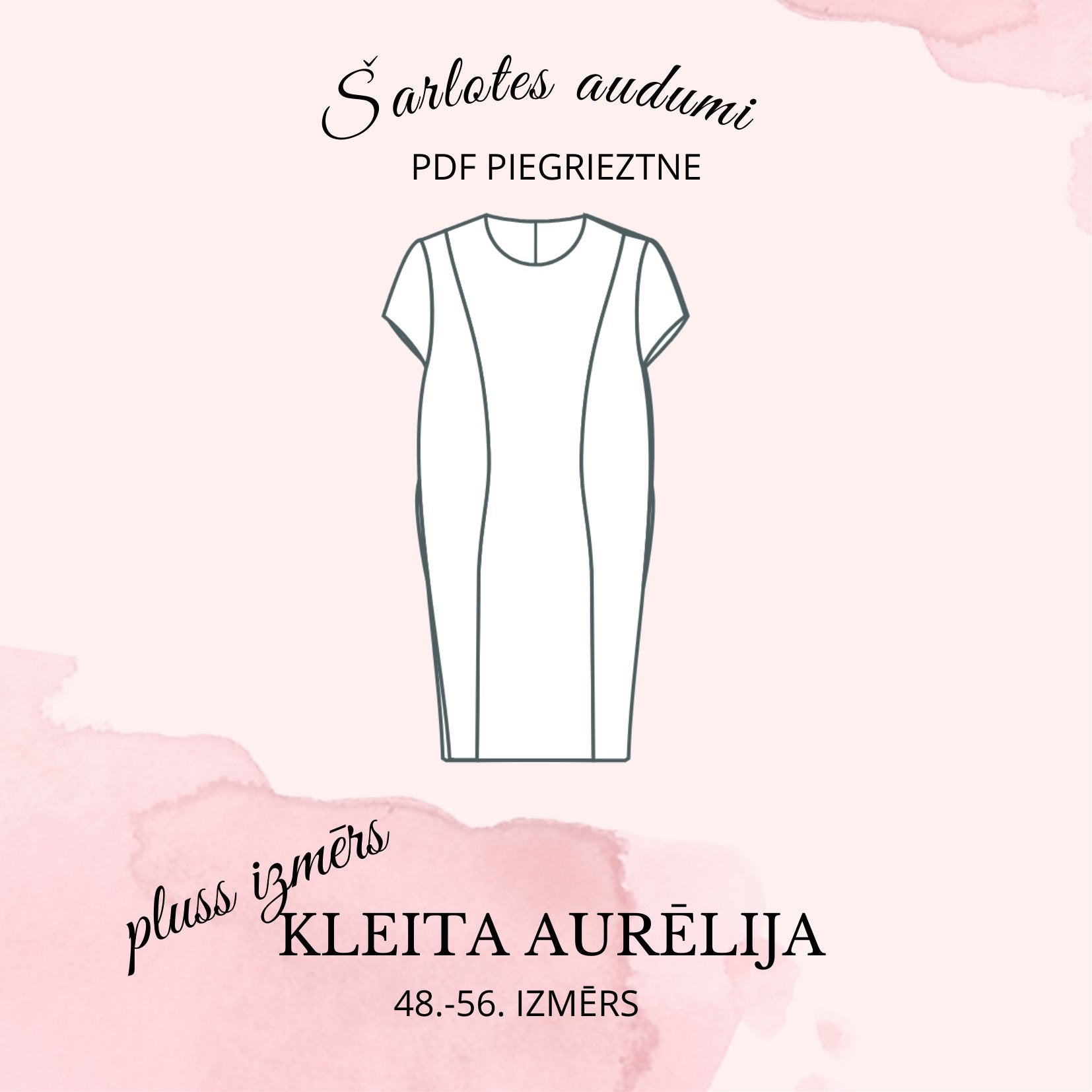 Digitales Schnittmuster-Kleid Aurēlija (Große Größen)