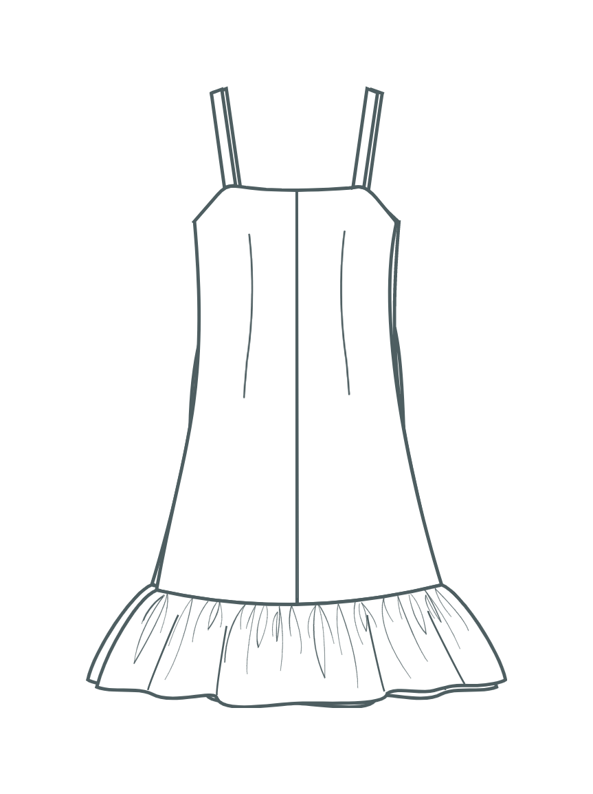 Digital pattern dress Elīna