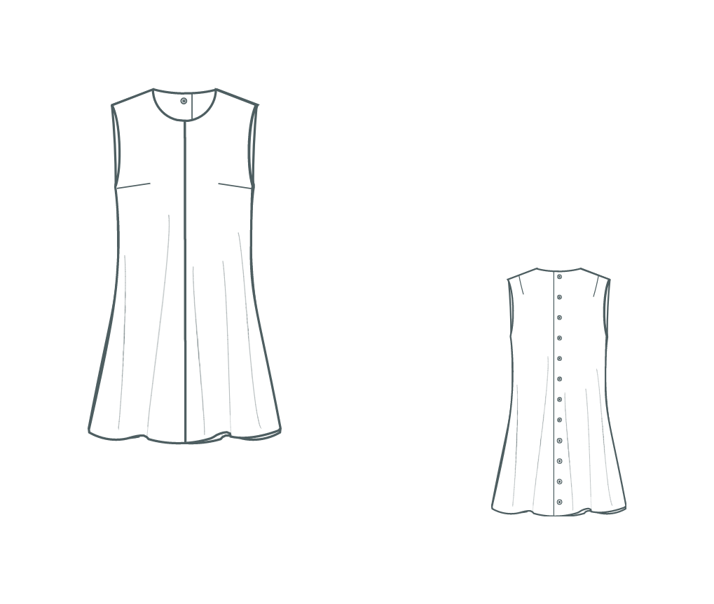 Digital sewing pattern dress Emily