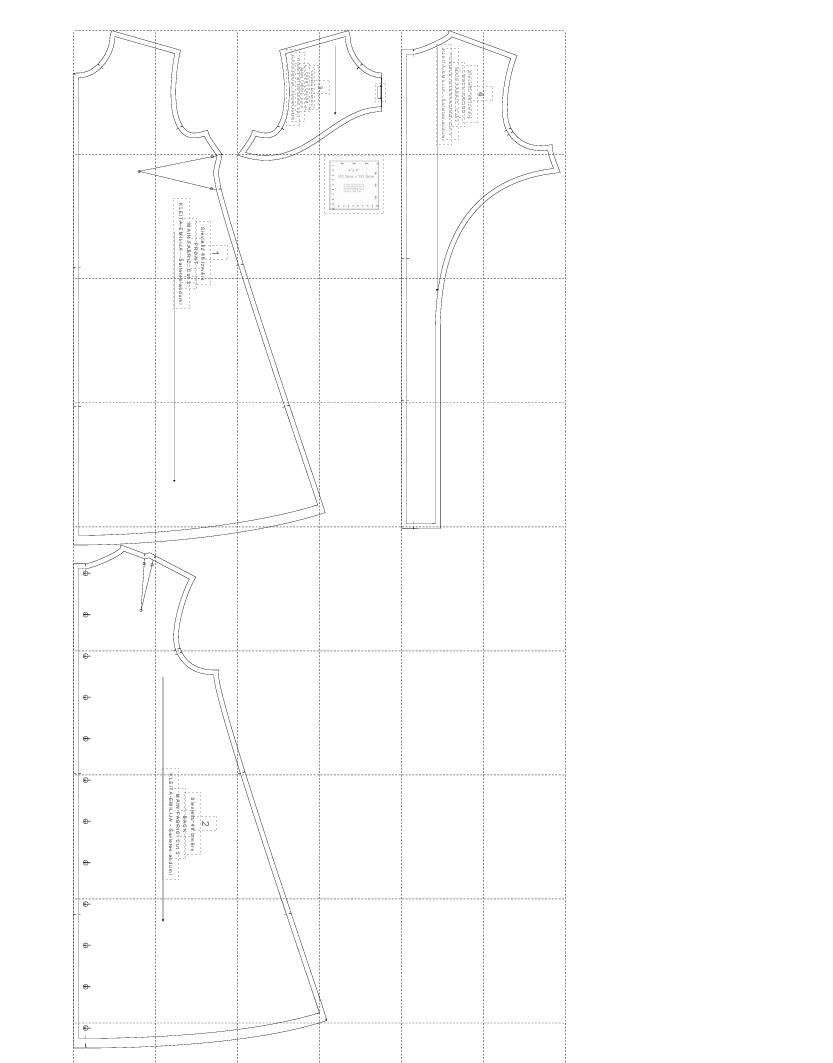 Digital dress pattern Emilija