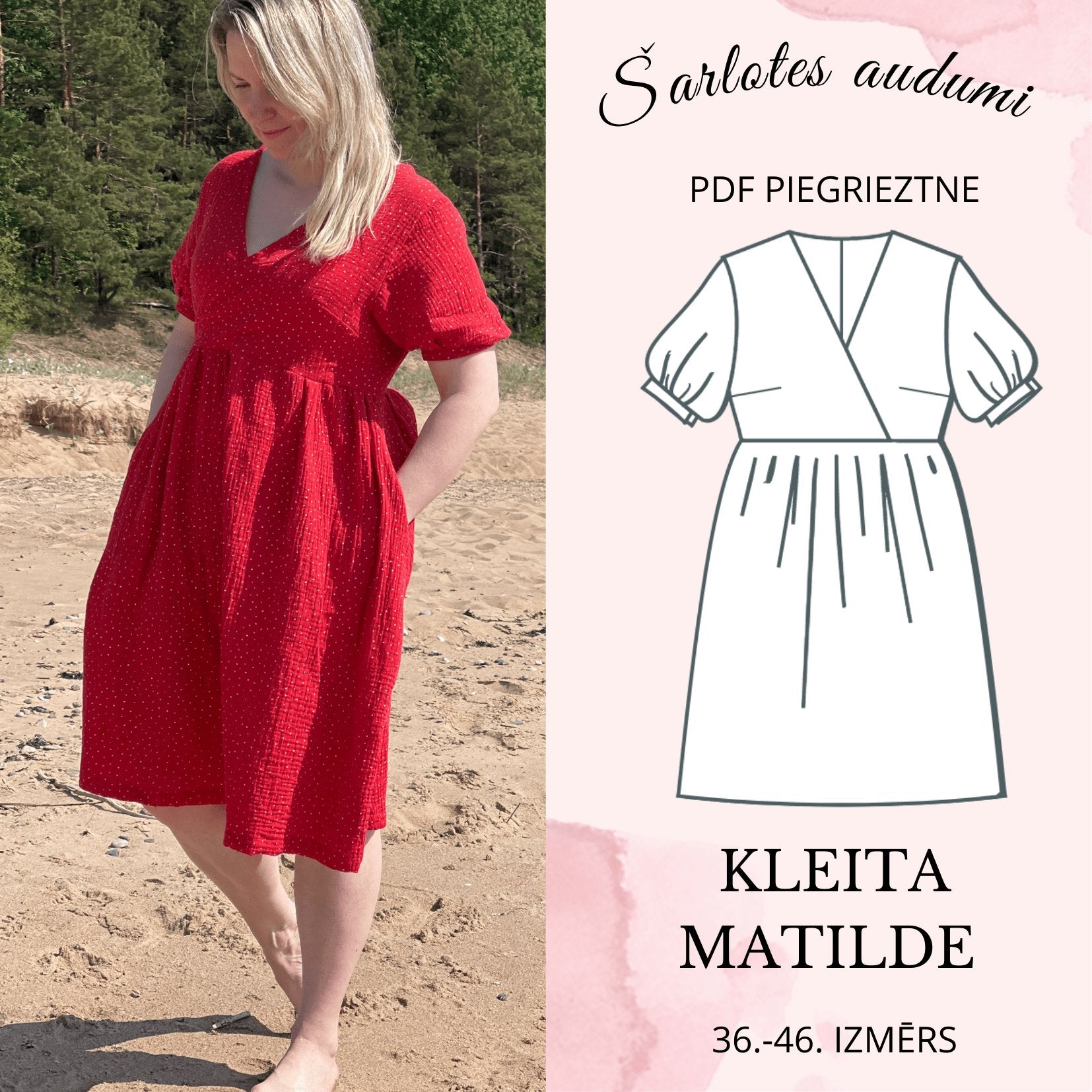 Digitales Schnittmuster-Kleid Matilde