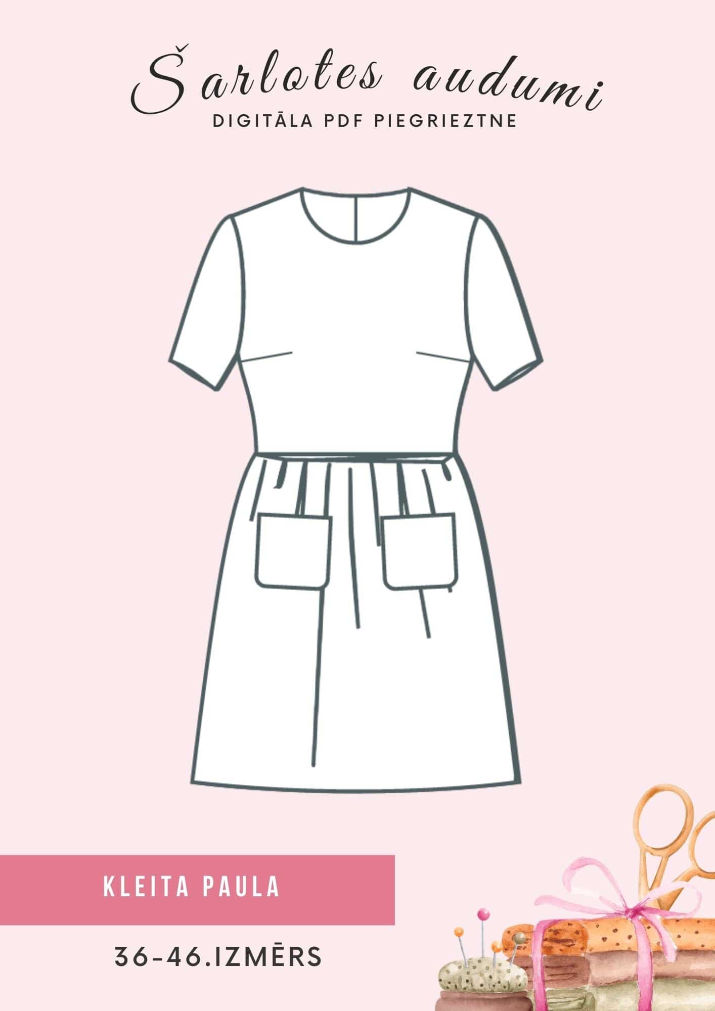 Digital sewing pattern-dress Paula