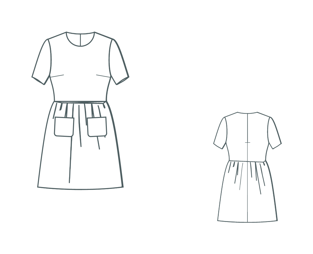 Digital sewing pattern dress Paula