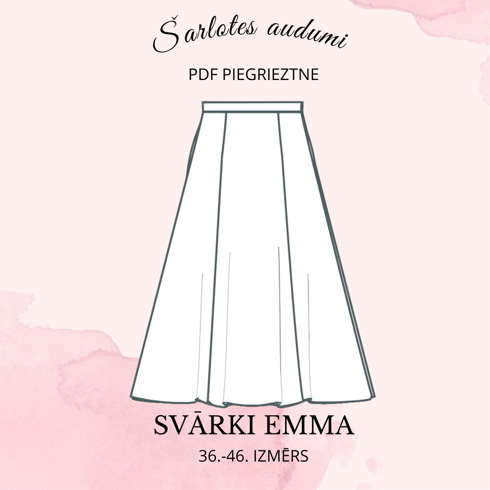 Digital skirt pattern Emma