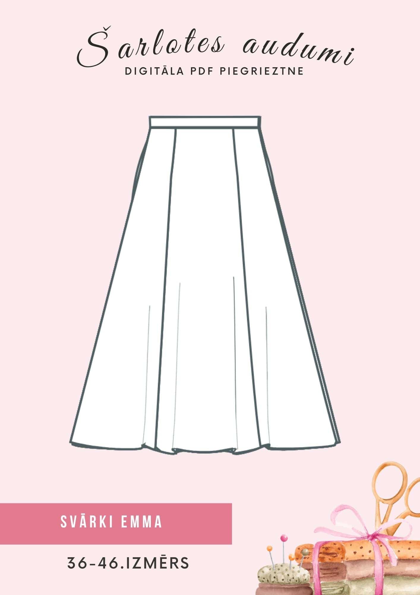 Digital pattern-skirt Emma