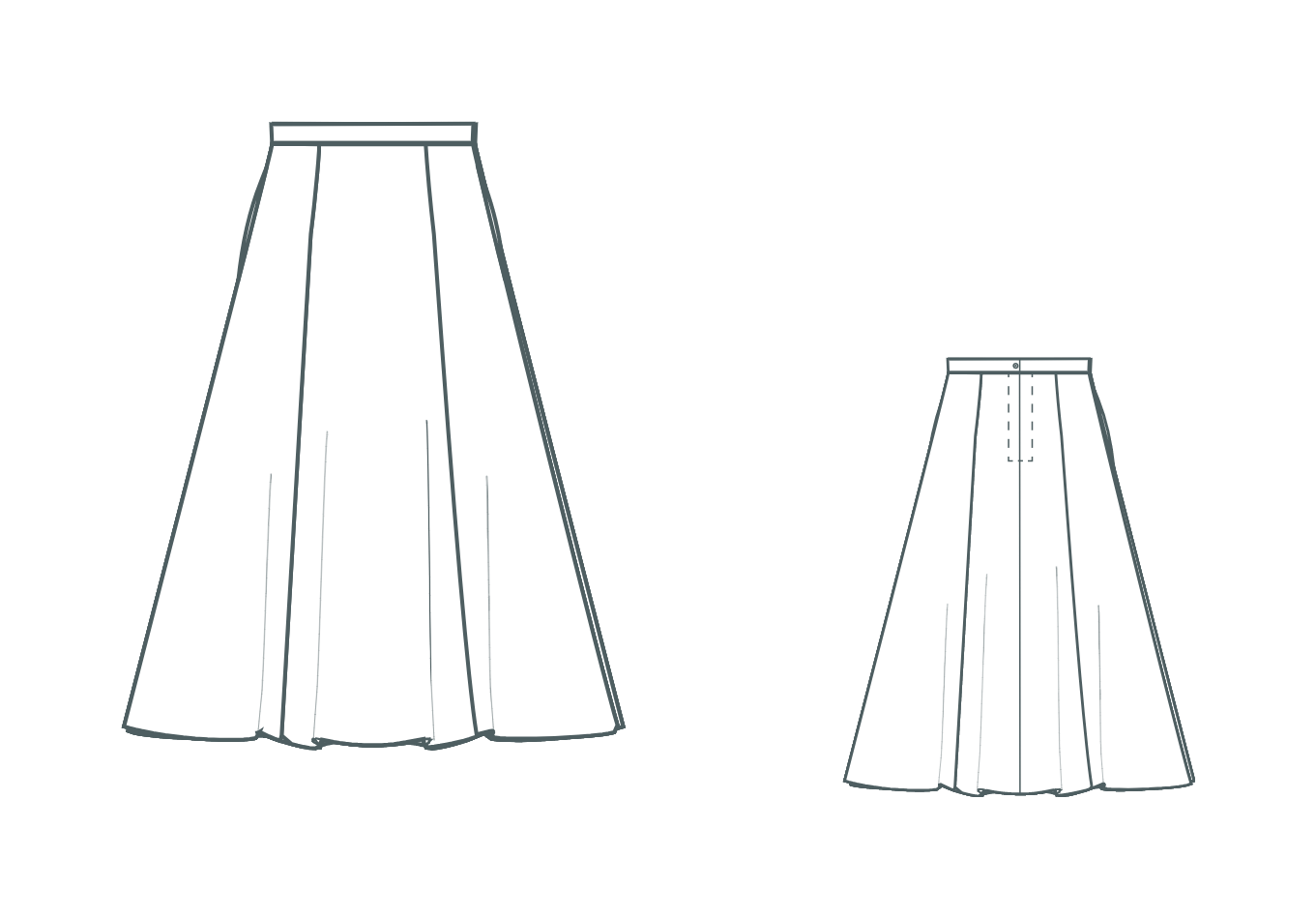 Digital sewing pattern-skirt Emma