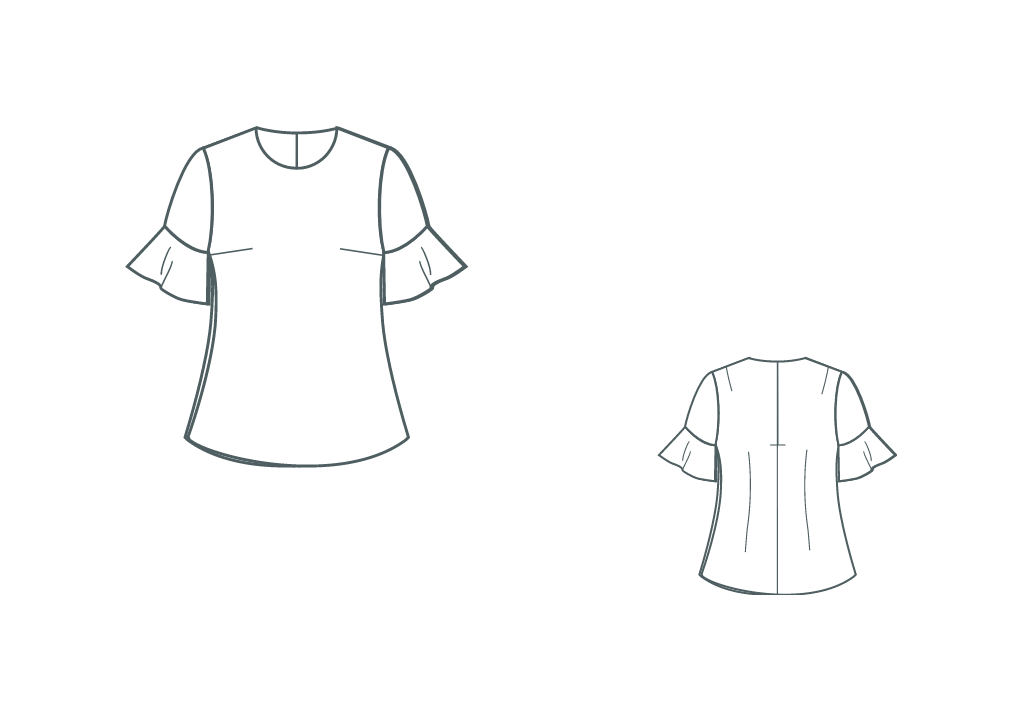 Digital pattern - top blouse Loreta