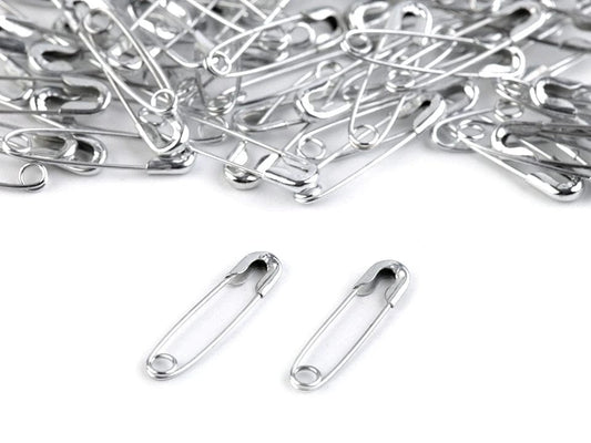 Sicherheitsnadeln, Büroklammern 20 mm-silber (100 Stück)
