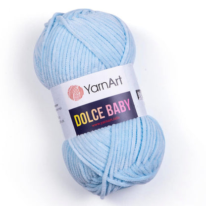Yarn Art Dolce Baby Zephyr yarn, light blue 85m 50g #749