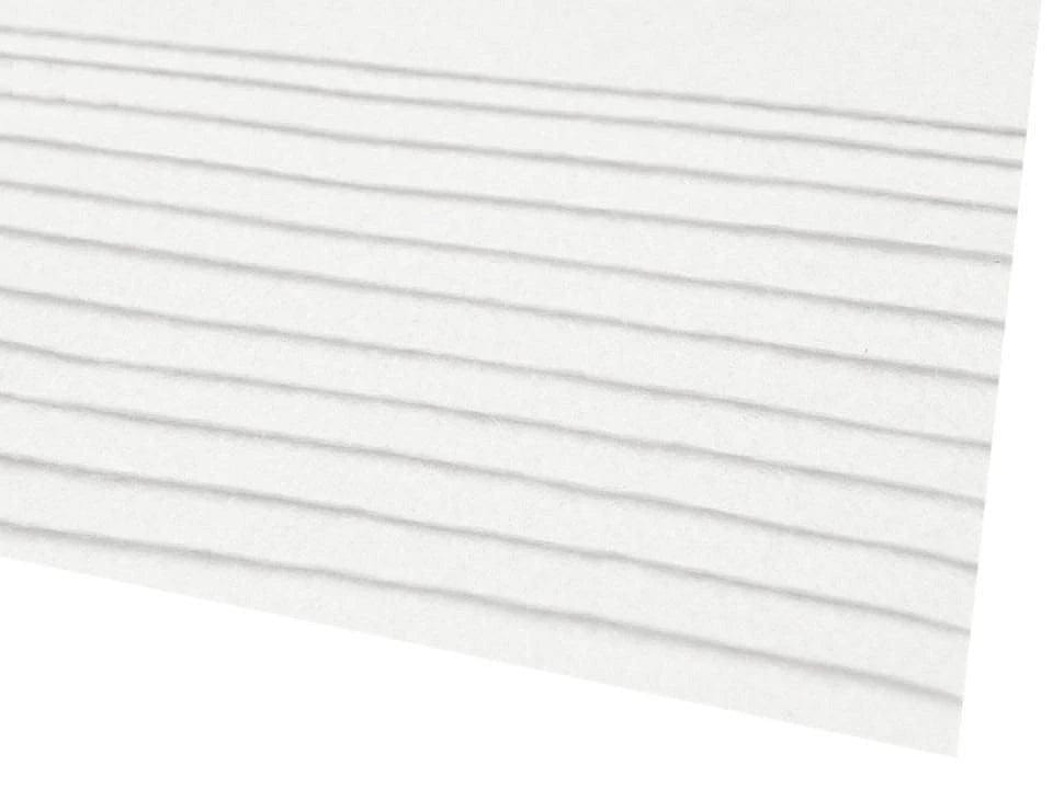 Filzplatte, 1 mm, 20x30 cm – weiß