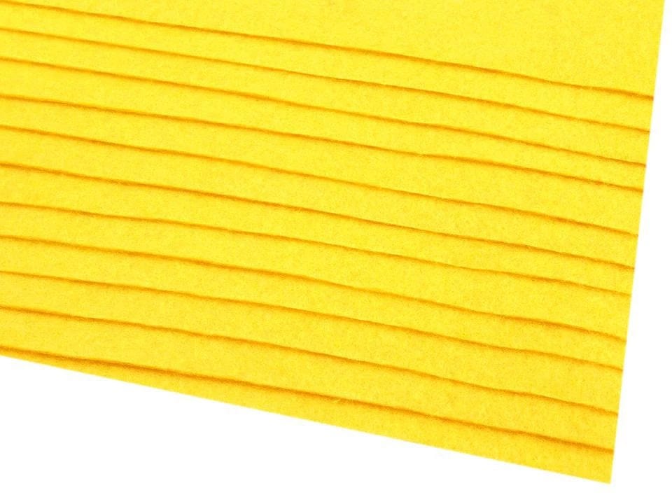 Filzplatte, 1 mm, 20x30 cm, gelb