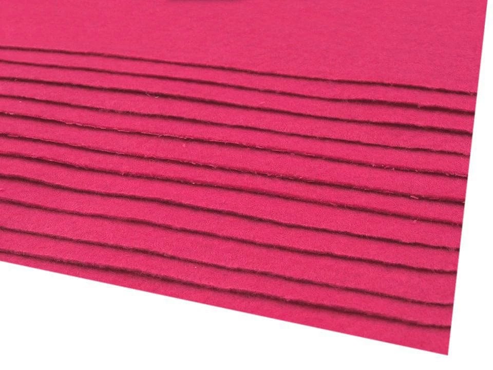 Filzplatte, 1 mm, 20x30cm-Fuchsia