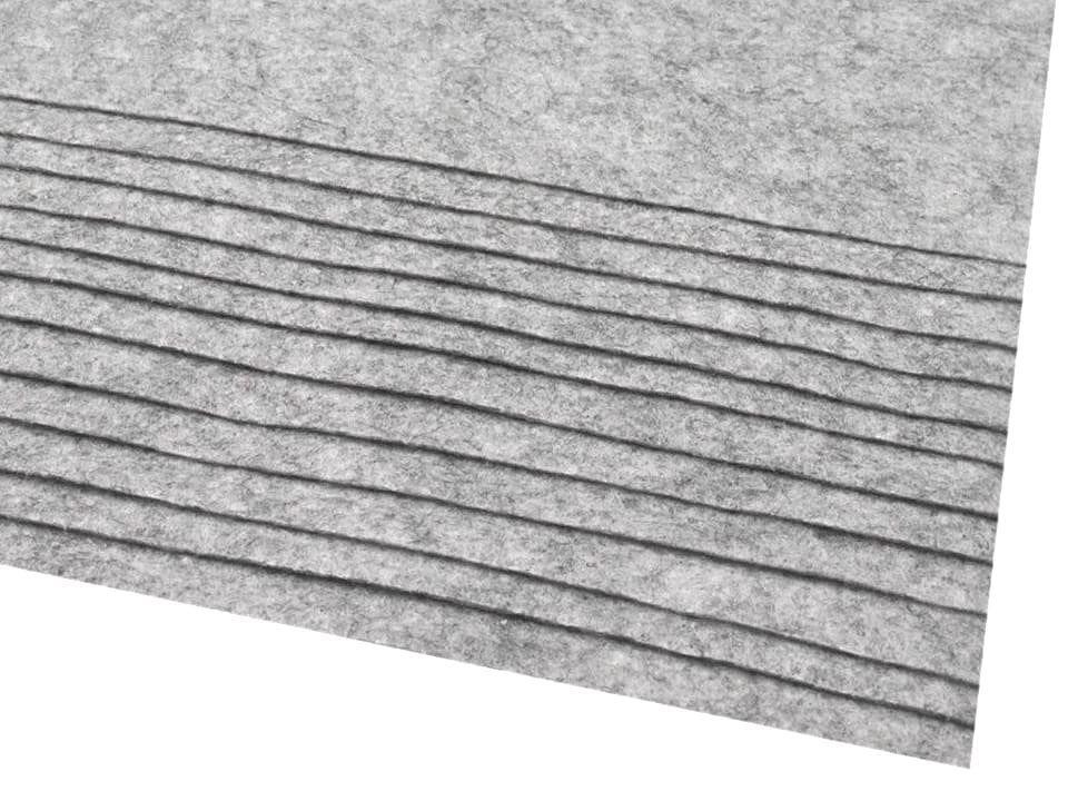Filzplatte, 1 mm, 20x30cm-hellgrau