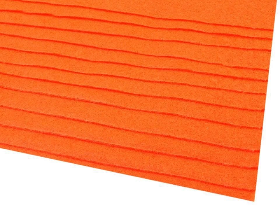 Filzplatte, 1 mm, 20x30 cm, leuchtend orange