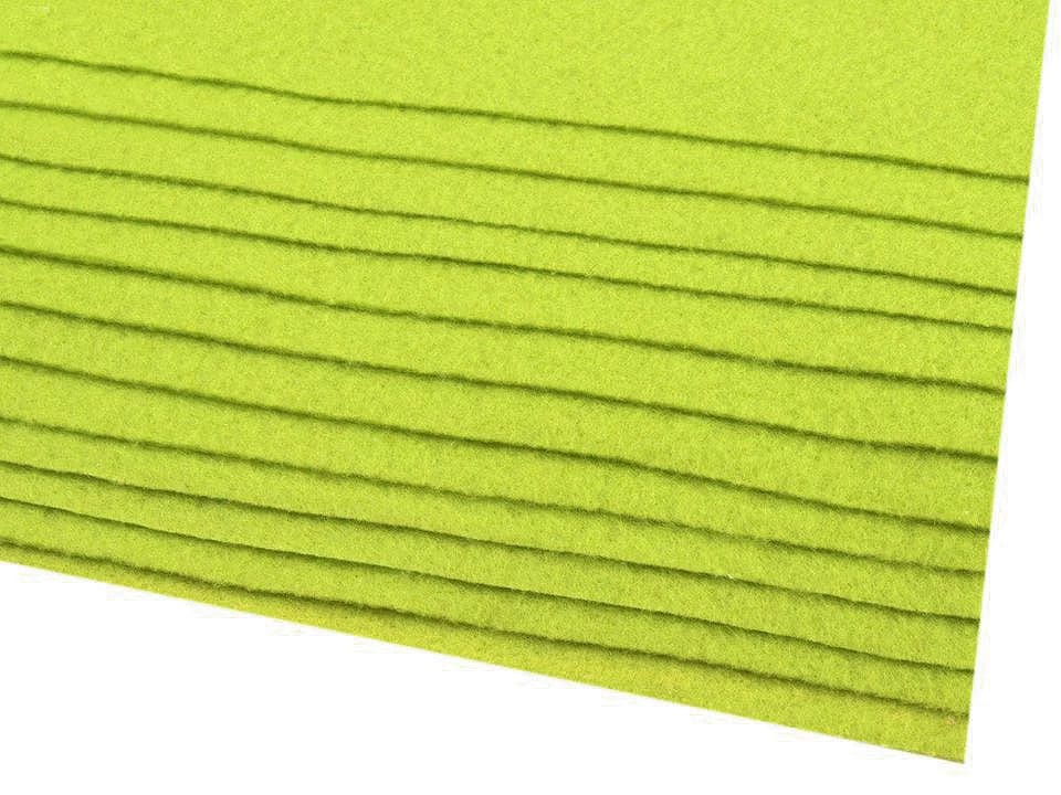 Filzplatte, 1 mm, 20x30cm, leuchtend grün