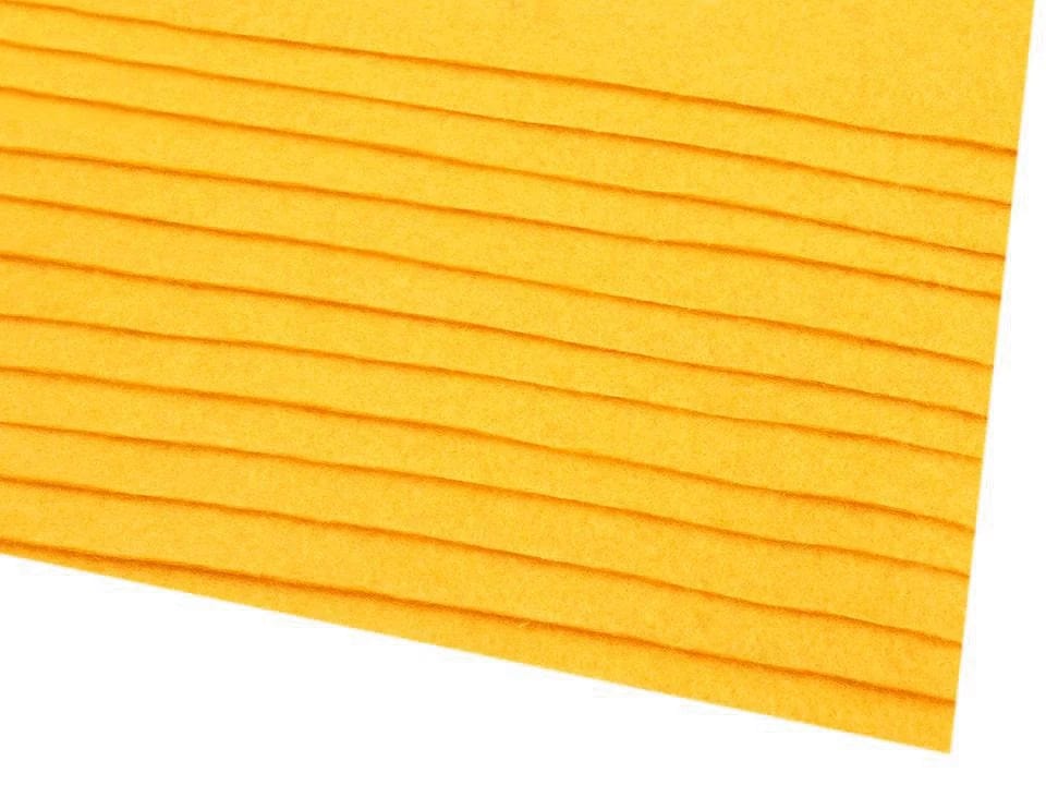 Filzplatte, 1 mm, 20x30cm-Honiggelb