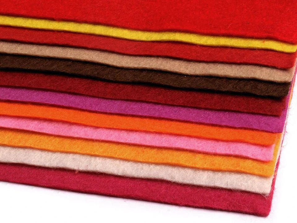 Filzplatte, 1 mm, 20x30cm-rot