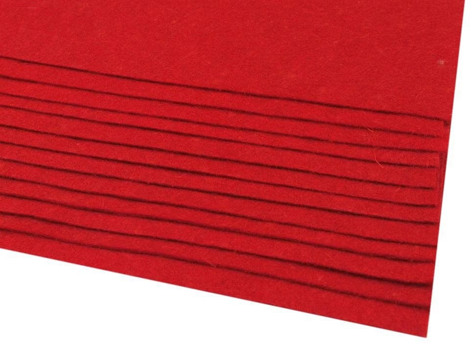 Filzblatt, 1 mm, 20x30 cm, rot