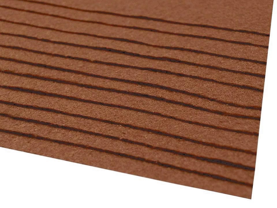 Filzplatte, 1 mm, 20x30 cm – warmbraun