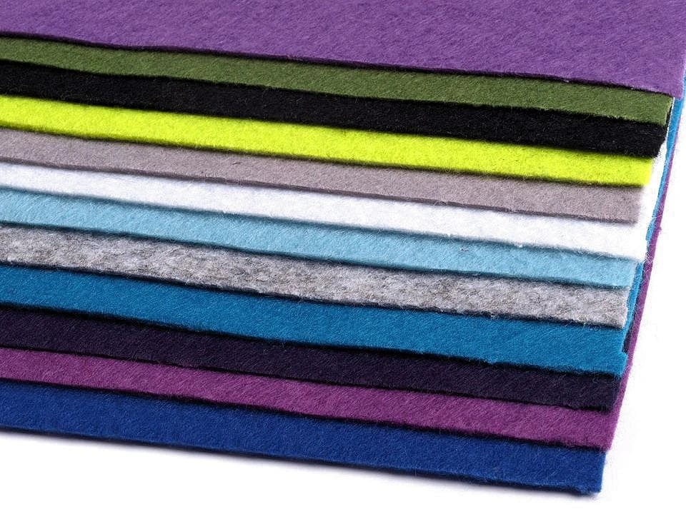 Filzplatte, 1 mm, 20x30 cm, warmgrün