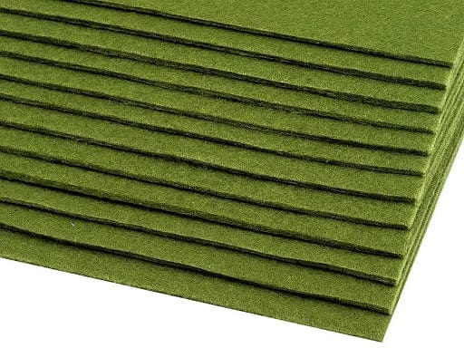 Filzplatte, 3 mm, 20x30cm-moosgrün