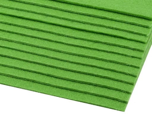 felt sheet, 3 mm, 20x30cm-grass green