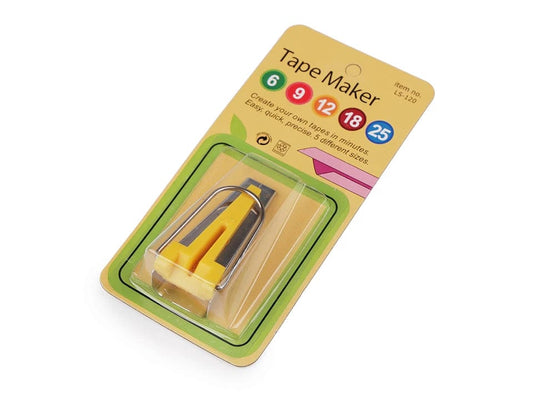 Tool for making 12 mm bias tape