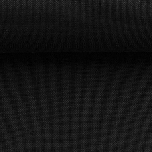 Black canvas fabric 230 g/m²