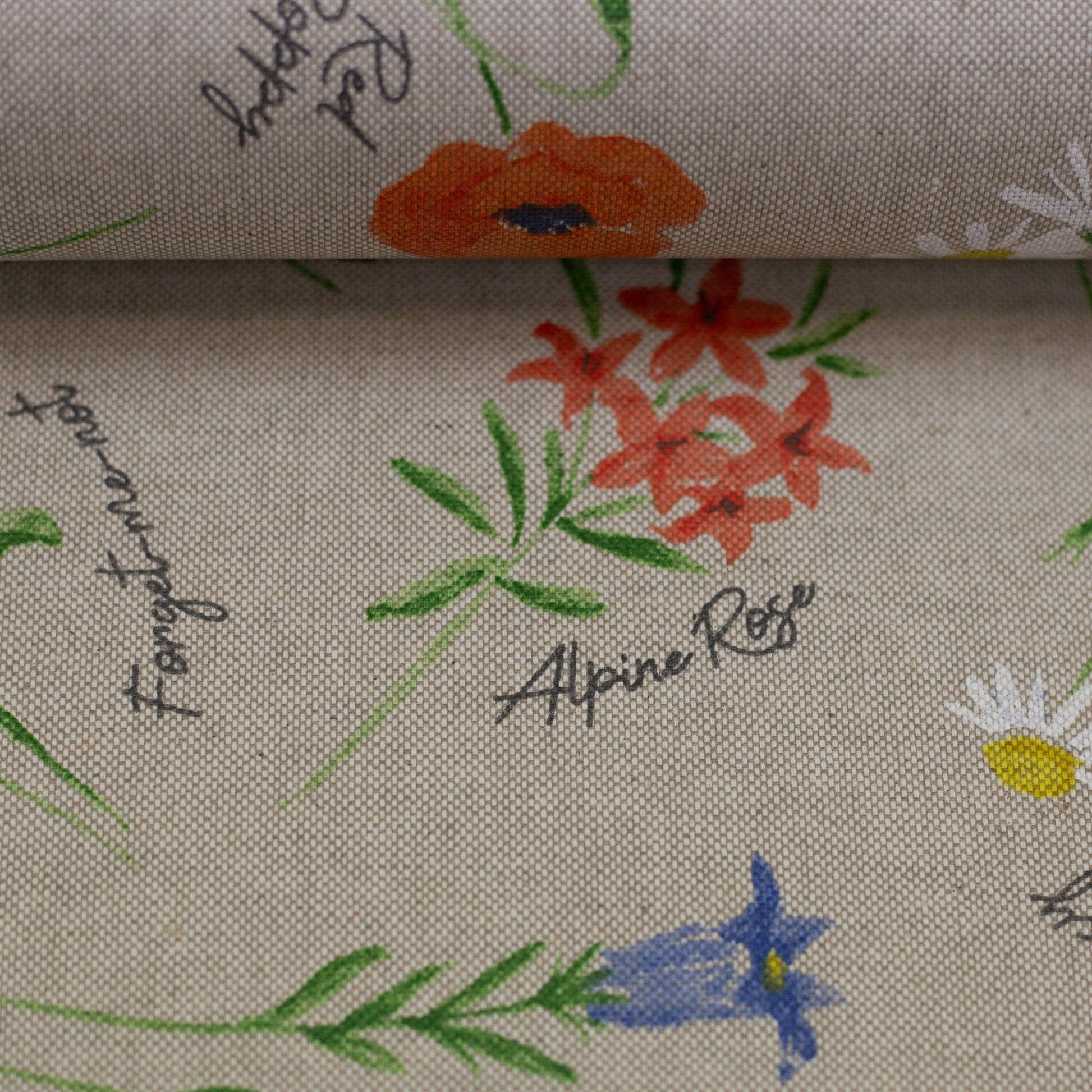 Canvas fabric - Summer Meadow 205 g/m²