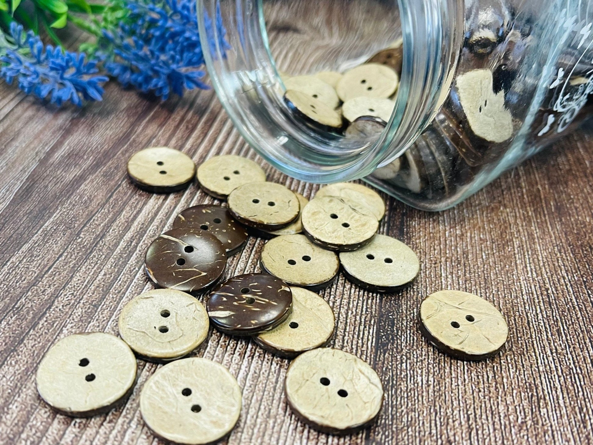 Coconut buttons 14 mm