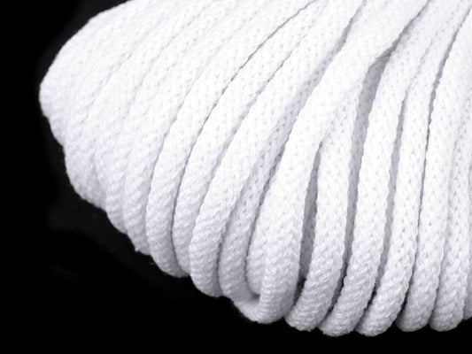 Baumwollschnur 5 mm (10-m-Packung) – weiß