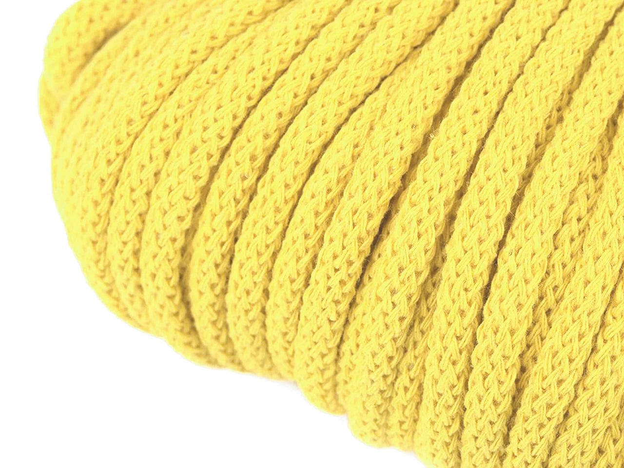Cotton cord 5 mm (10 m pack)-light yellow