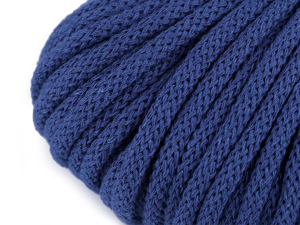 Cotton cord 5mm (10 m pack)-royal blue