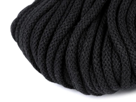 Baumwollkordel 5 mm (10-m-Packung)-schwarz