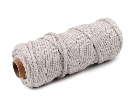 Baumwollkordel 5 mm (10-m-Packung) – sandfarben
