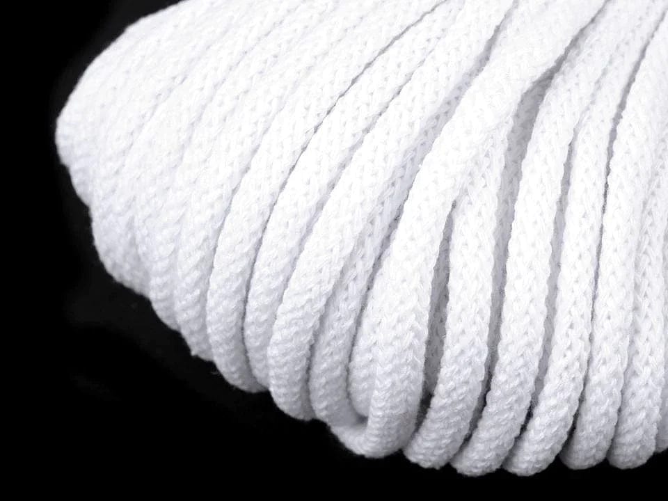 Cotton cord 5mm - white